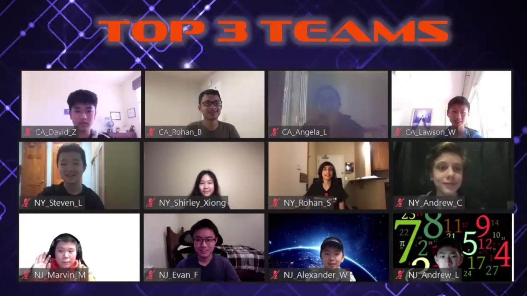 2021 NATIONAL COMPETITION WINNERS MATHCOUNTS Foundation